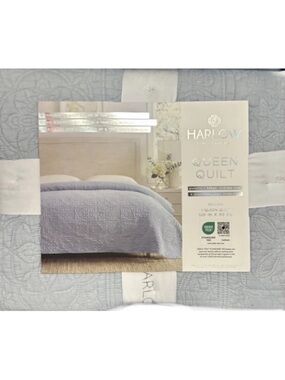 Harlow Gray Queen Stonewashed Quilt 90”x90”